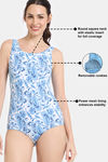 Zelocity Elastane Blended Slip-On Malliot with Removable Pads - Diva Blue — thumbnail 6